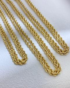 PCX Jewelry Nuevo Estilo Collar <span class=keywords><strong>de</strong></span> <span class=keywords><strong>Oro</strong></span> <span class=keywords><strong>de</strong></span> 18K para <span class=keywords><strong>Hombre</strong></span> Cadena Italiana Torcida Hueca <span class=keywords><strong>de</strong></span> 2mm 3mm 4mm Cadena Cubana <span class=keywords><strong>de</strong></span> <span class=keywords><strong>Oro</strong></span> Puro Sólido <span class=keywords><strong>de</strong></span> 18K - Product Image 3