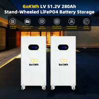 Système de stockage d'énergie solaire hybride hors réseau Lifepo4 48V-51.2V 280Ah-300Ah 10Kwh-30Kwh