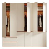 Armoire de chambre moderne en OSB de qualité ENF avec porte à charnières, panneau de 18 mm d'épaisseur, grand rangement pour vêtements