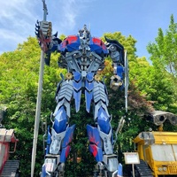 2024 açık yeni varış 6ft Tall LifeSize gerçekçi Cosplay bumblebee Robot kostüm yetişkin paslanmaz çelik heykel dekor için