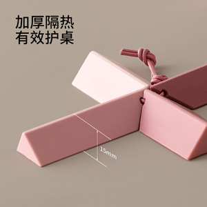 Folding Heat Insulation Placemat <b>Pot</b> Mat Cup Bowl Mat <b>Vegetable</b> Plate Clay <b>Pot</b> Anti-scalding Table Mat Household High - Product Image 2