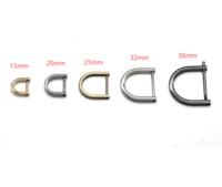 Cloxy 15-38mm en alliage de Zinc boucle de sangle vis D-ring boucle pour sac ceinture sangle sangle métal détachable manille D-ring