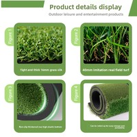 Tapis de frappe de golf auxiliaire White Line Station, tapis de frappe de golf à double paille avec balle, 1,2x1,5m, gazon EVA