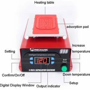 Thợ Máy 998 tách máy max <span class=keywords><strong>7</strong></span> inch điện thoại di động tháo rời xây dựng trong máy bơm chân không <span class=keywords><strong>LCD</strong></span> màn hình cảm ứng sửa chữa - Product Image 5