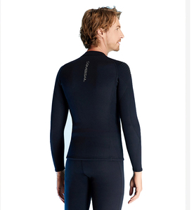Traje de neopreno Top Hombres Mujeres 1,5mm Chaqueta de neopreno Chaleco de manga larga Cremallera frontal Camisa DE BUCEO Traje húmedo W930 - Product Image 5