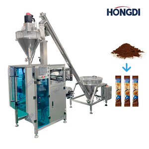 Machine d'emballage de poudre entièrement automatique à trois soudures latérales, accompagnée d'un élévateur à vis pour l'emballage de la farine et de la poudre de lait. - Product Image 1
