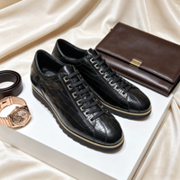 Chaussures en cuir pour hommes, baskets habillées hybrides à semelle épaisse pour réunions d'affaires, mariages, fêtes, bureau quotidien, baskets de luxe de créateur