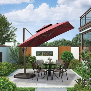 Villa al aire libre <span class=keywords><strong>Terraza</strong></span> Jardín Paraguas romano <span class=keywords><strong>grande</strong></span> Tira <span class=keywords><strong>de</strong></span> luz LED solar Paraguas <span class=keywords><strong>de</strong></span> patio - Product Image 2