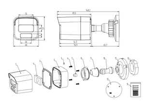 מארז מצלמה מסגסוגת אלומיניום עמיד למים IP67, מארז עמיד בפני חלודה לשימוש חיצוני ופנימי למצלמות טלוויזיה במעגל סגור - Product Image 6
