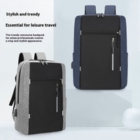 Sac à dos multifonctionnel pour homme grande capacité en tissu Oxford, ensemble trois pièces imperméable pour ordinateur portable, idéal pour les affaires et le commerce international