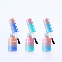 Mini flacon de vernis à ongles UV en verre dégradé de 5 ml, flacon de gel portable avec pinceau