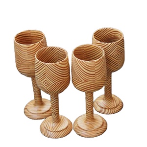 Best Quality Wooden Wine Drinking Cup Water Cup Handmade Wooden Wine <b>Glass</b> <b>Glasses</b> Wine <b>Goblet</b> Tumbler Cups for Wholesale Price - Product Image 1