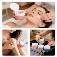 Pot cosmétique en silicone de qualité alimentaire 90 ml, format voyage, pour cosmétiques et articles de toilette