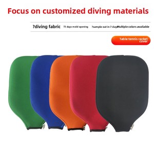 Thân Thiện Với Môi Trường Xách Tay Bóng Bàn Vợt Bìa Chịu Mài Mòn Neoprene Trường Hợp Đối Với Bãi Biển Pickleball Làm PU Chất Liệu - Product Image 2