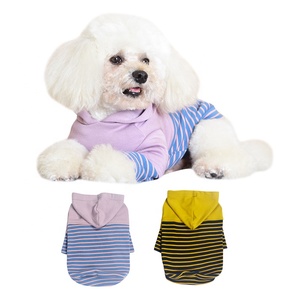 Gilet di lusso per animali domestici con cappuccio alla moda vestiti per animali domestici tute per <span class=keywords><strong>cani</strong></span> a strisce per piccole <span class=keywords><strong>razze</strong></span> all'ingrosso felpa con cappuccio per <span class=keywords><strong>cani</strong></span> Streetwear - Product Image 3