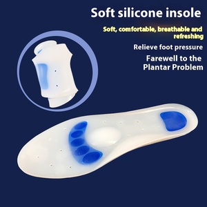 Plantillas Ortopédicas con Soporte de Arco <span class=keywords><strong>para</strong></span> Fascitis Plantar, Gel de Silicona, Absorción de Impactos, Comodidad <span class=keywords><strong>para</strong></span> Pies Planos, Alivio del Dolor de Talón - Product Image 4