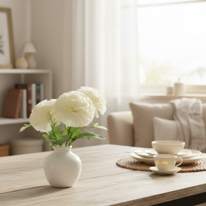 3 grandi pezzi di fiori artificiali per decorazioni domestiche, composizioni floreali finte effetto real touch, colori e stili personalizzabili - Product Image 3