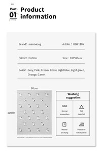 Couverture Bébé Tricotée Personnalisable <span class=keywords><strong>en</strong></span> Coton 100% Certifié Oeko-Tex, Motif Animal Alpaga Dessin Animé, Douce pour la Peau, Respirante, Blanche, Vente <span class=keywords><strong>en</strong></span> Gros - Product Image 2