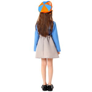 Disfraz de Blippi para niños, disfraz de cosplay, sombrero azul y naranja, gafas, tirantes, ropa para fiesta, edad de 5 a 7 años - Product Image 4