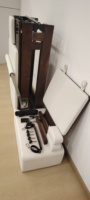 Reformer de Pilates de luxe en noyer massif avec ressorts en acier inoxydable, équipement de yoga pliable pour l'entraînement professionnel du corps et du tronc