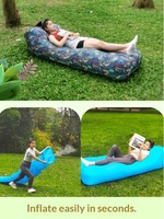 Aufblasbarer Outdoor-Loungesessel Tragbares Luftsofa für Strand, Pool, Garten & Park