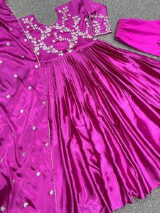 เปิดตัวชุดปาร์ตี้ดีไซเนอร์ใหม่ดูสไตล์แฟนซีชุดพิมพ์ดิจิตอลดูปัตตาด้านล่างชุดคุณภาพระดับพรีเมียมที่สวยงาม - Product Image 2