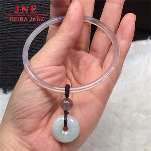 옥 징글 색상 + 평화 버클 팔찌 천연 옥수 마노 도매 - Product Image 3