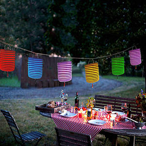 Nicro 16cm multicolore mi automne Festival pliable fête de mariage décoratif suspendu accordéon cylindre lanterne en papier - Product Image 4