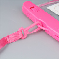 Étui de téléphone portable gonflable en PVC transparent, pochette universelle étanche pour smartphone, design avec crochet pour accrocher au cou, compatible avec les écrans tactiles