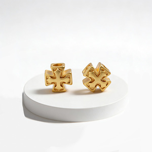 Perles croix maltaises pour Wenwan, perles intercalaires croix 3D pour bracelet, bloqueurs de cordon croix pour accessoires de fabrication de bijoux DIY - Product Image 3