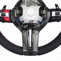 Volant personnalisé M Performance en cuir noir avec marqueur rouge et palettes de changement de vitesse pour BMW F30 F10 F20 Chassis Remplacement direct