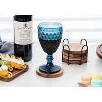 Sous-verre en bois d'acacia avec Logo personnalisé Legend, tapis avec support, décor de Table pour la maison, ensemble de sous-verre pour café, boissons de Table