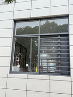 Ventanas Corredizas Modernas Personalizadas de Doble Acristalamiento, con Persianas de Acero Inoxidable, Aislamiento Térmico Exterior, Aleación de Aluminio, Horizontales e Insonorizadas