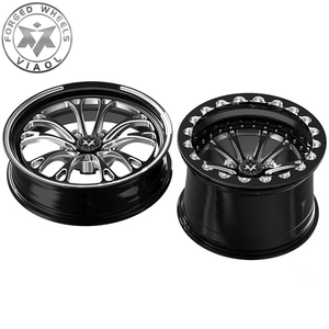 Jantes forgées Viaol Drag Racing Pack 117x4.5/18x5 Skinny avant + 15x10/11/12 Beadlock arrière compatibles avec Ford Mustang Challenger/Charger - Product Image 6
