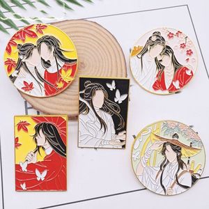 เข็มกลัดโลหะเคลือบสีทองจาก <span class=keywords><strong>Tianguan</strong></span> เข็มกลัดการ์ตูนอนิเมะจีนน่ารักเข็มกลัดเคลือบแบบแข็งออกแบบได้ตามต้องการ - Product Image 4