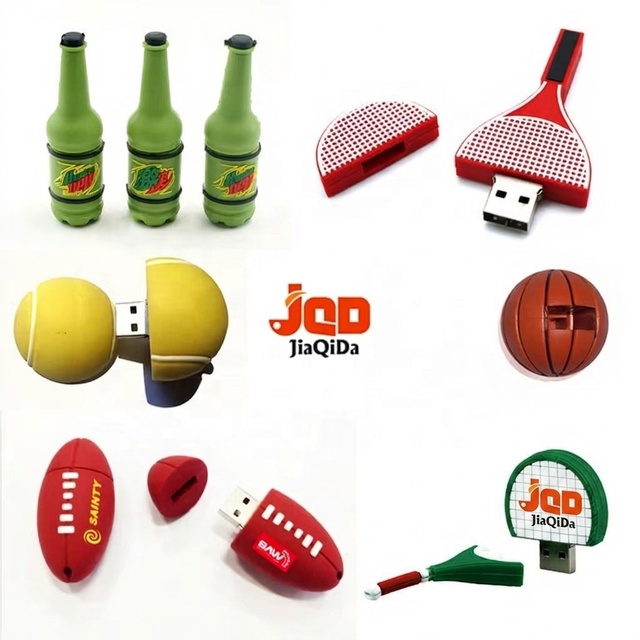 Personalized Your Logo Design Silicone USB 3.0 Flash Drive 4GB-128GB Portable Custom Shaped 3D Cartoon Memory Custom Colors