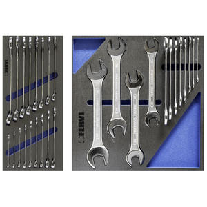 Fervi Wrench Set Chrome Vanadium 8 Piece Metric Open End <b>Spanner</b> <b>Tools</b> - Product Image 3