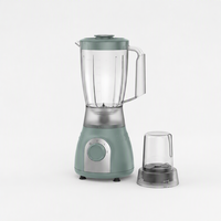 Blender de table électrique de luxe 350W, 4 lames, 2 vitesses, pot en plastique de 1,5L, broyage total pour usage domestique en cuisine