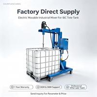 Agitateur Moteur Pompe Électrique Mobile en Acier Inoxydable pour Réservoir IBC 1000L, 380V 4kW, Multifonctionnel pour Produits Chimiques