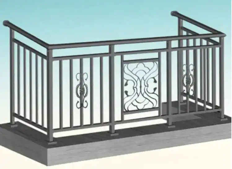 नि: शुल्क डिजाइन पूरे घर अनुकूलन एल्यूमीनियम बाड़ बालकनी सीढ़ी रेलिंग Balustrades Handrails