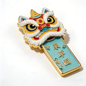 独特设计中国传统节日定制文化创意纪念品礼品软珐琅冰箱贴 - Product Image 1