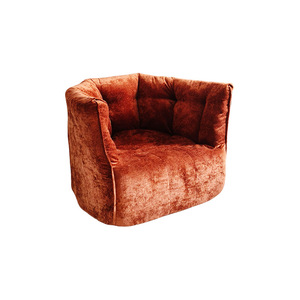 Canapé pouf Cao Dou Bao, couleur café, rembourrage en éponge, housse amovible, style moderne minimaliste, usage adulte décontracté - Product Image 3