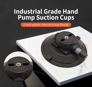 Amazon Hot Selling 6 "Zoll Kunststoff pumpe Sauger M6 M8 Innengewinde Gummi Vakuum Handpumpe Saugnäpfe - Product Image 2