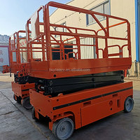 Mini élévateur d'ascenseur de plate-forme de travail aérien 6m 8m 12m 500kg 320kg Capacité de chargement Table élévatrice à ciseaux automotrice