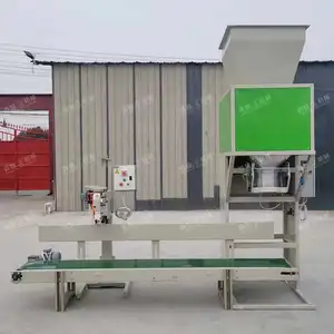 Máquina de embolsado de grava de arena de suelo de alta velocidad multifunción cinturones máquina de embalaje de fertilizante de gránulos
