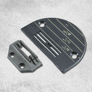 147150LGB + 149057 Plaque à aiguille et chien d'alimentation pour machine à coudre à point noué JUKI DDL-5550 8500 8700 Brother B735 B737 B757 (2 ensembles) - Product Image 1