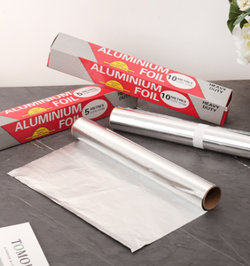 Rouleau de papier aluminium personnalisé de 30 cm à 45 cm, longueur de <span class=keywords><strong>5</strong></span> m à 100 m, doux et traité pour la cuisson et l'utilisation en cuisine, emballage alimentaire - Product Image 5