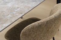 Usine chinoise vend des tables à manger extensibles en céramique avec pieds en métal de luxe moderne sur mesure, plateau en verre trempé, pour hôtel