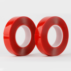 Cinta Adhesiva de Doble Cara Transparente, Súper Resistente, Sin Costuras, Gruesa, de Fondo Rojo, Lavable y Reutilizable - Product Image 6