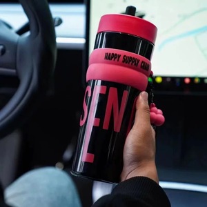 Bouteille d'<span class=keywords><strong>eau</strong></span> en plastique sans Bpa 900ml chaud froid PC tasse à boire bouteille de paille pour l'école <span class=keywords><strong>bureau</strong></span> sport - Product Image 2
